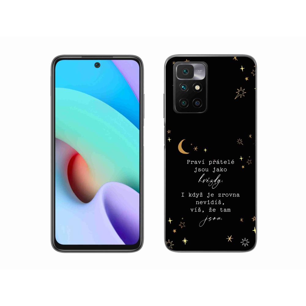 Gélový kryt mmCase na Xiaomi Redmi 10/Redmi 10 (2022) - citát 6 čierne pozadie