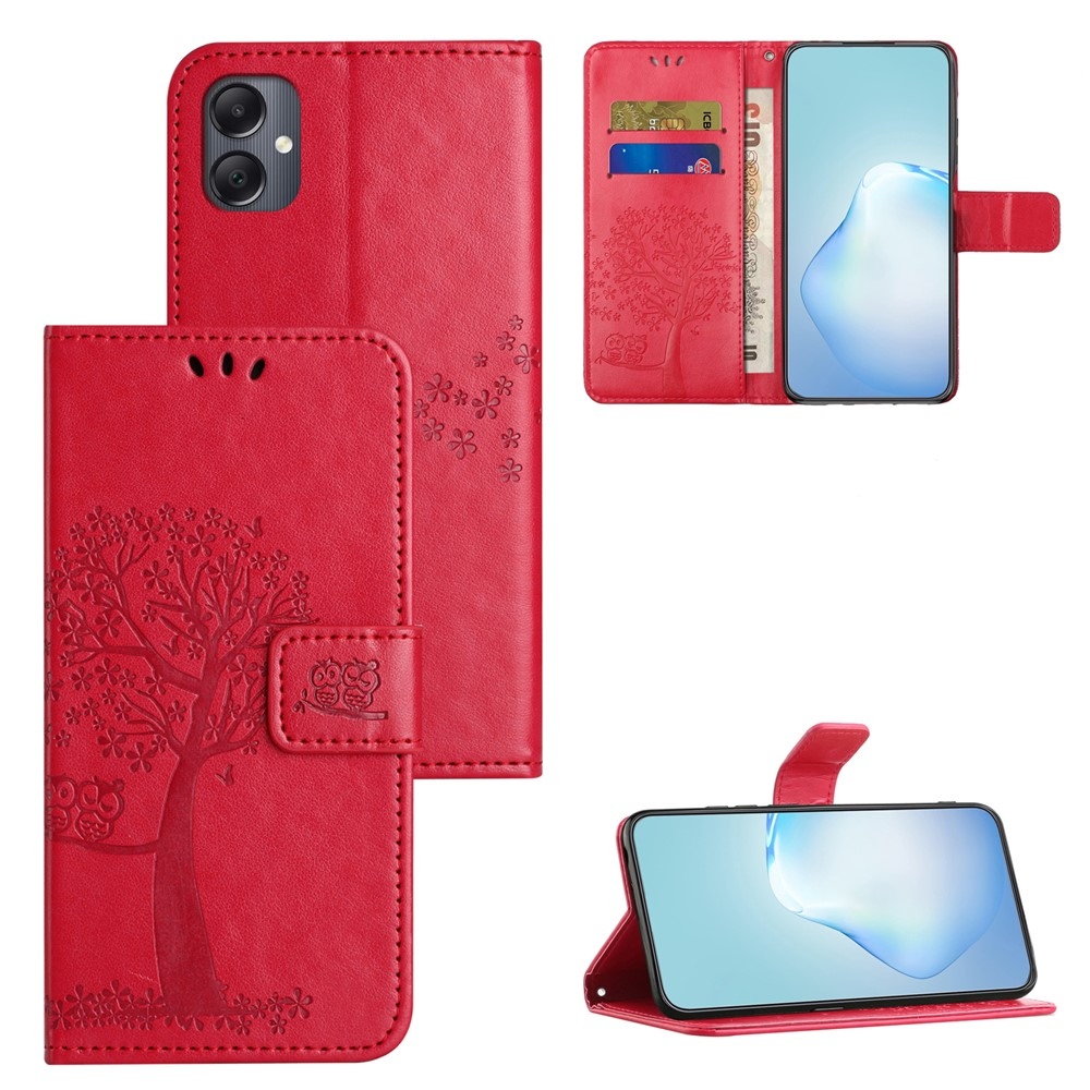 Tree knižkové púzdro na Samsung Galaxy A07 4G - červené