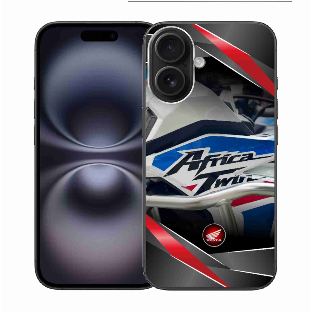 Gélový kryt mmCase na iPhone 16 - motorka honda