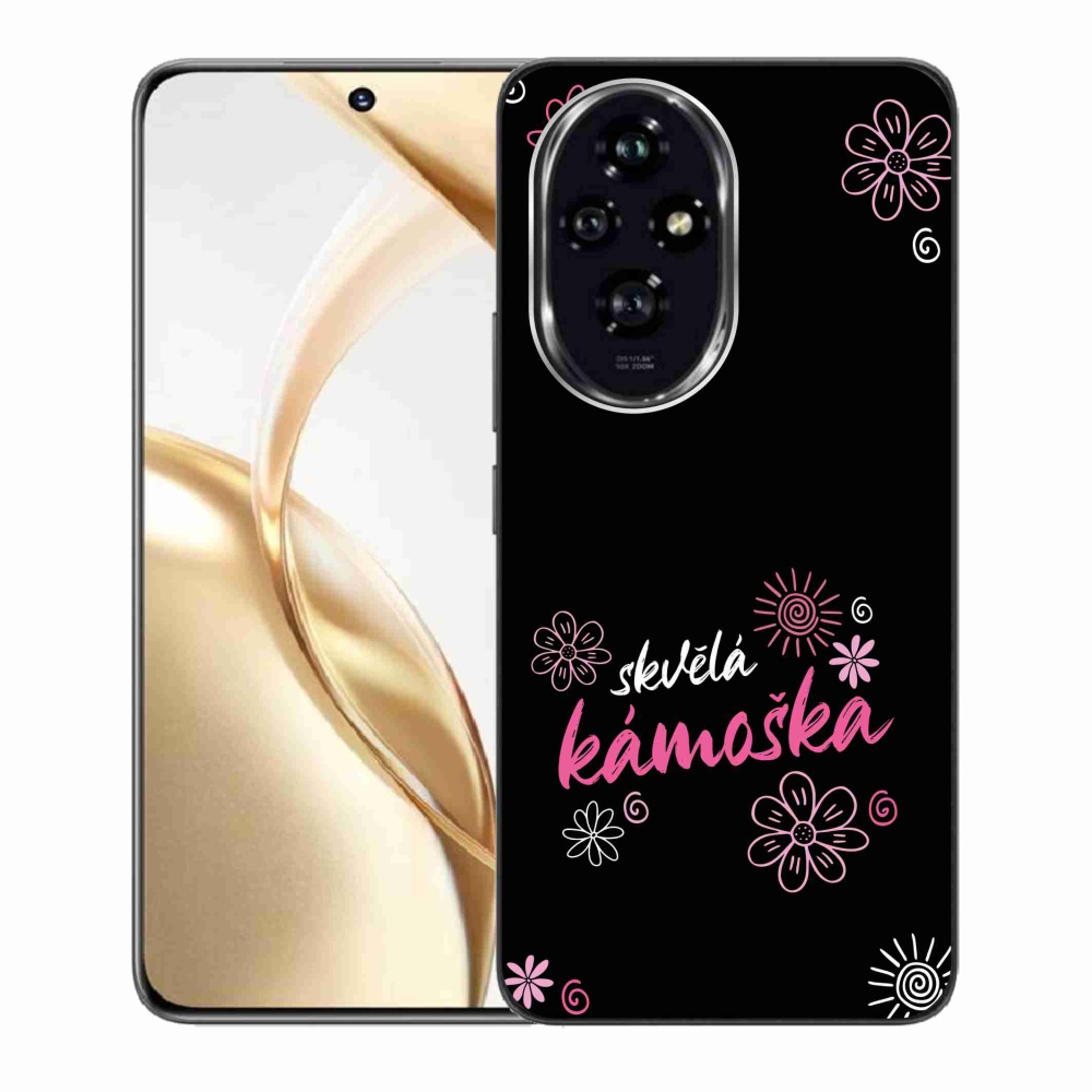 Gélový kryt mmCase na Honor 200 5G - skvelá kamoška čierne pozadie