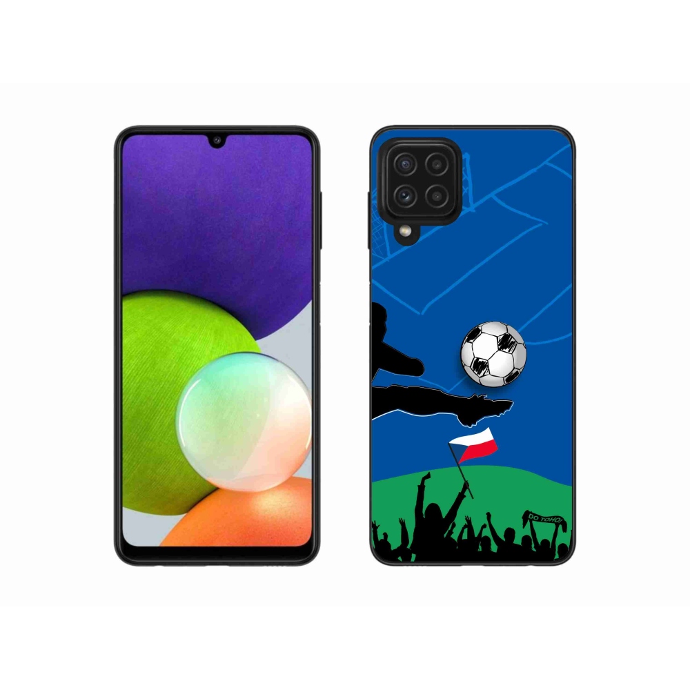 Gélový kryt mmCase na Samsung Galaxy A22 4G - fanúšikovia futbalu