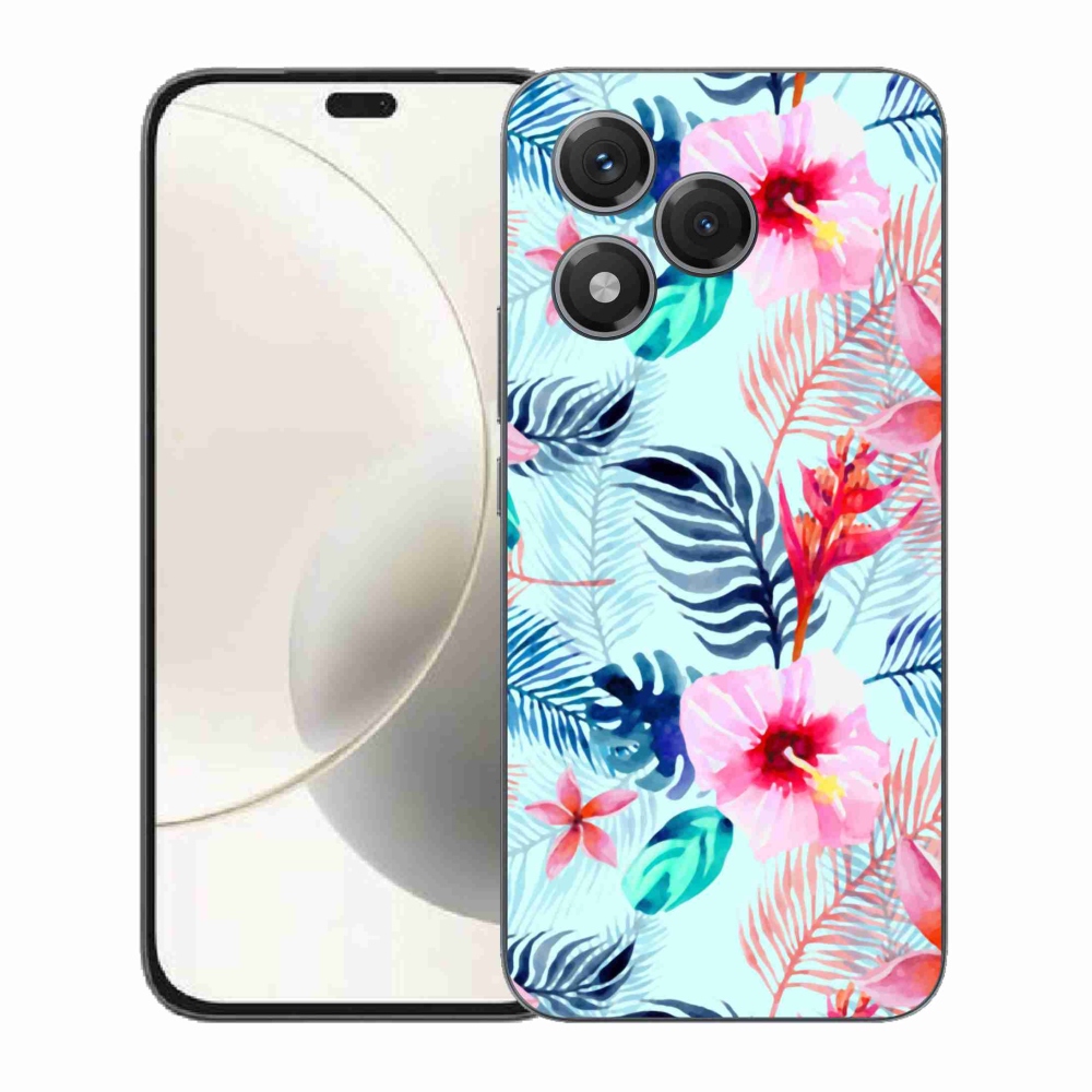 Gélový kryt mmCase na Honor 400 Lite - kvety