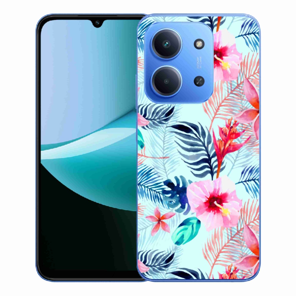 Gélový kryt mmCase na Xiaomi Redmi 15C 4G/5G (173mm) - kvety