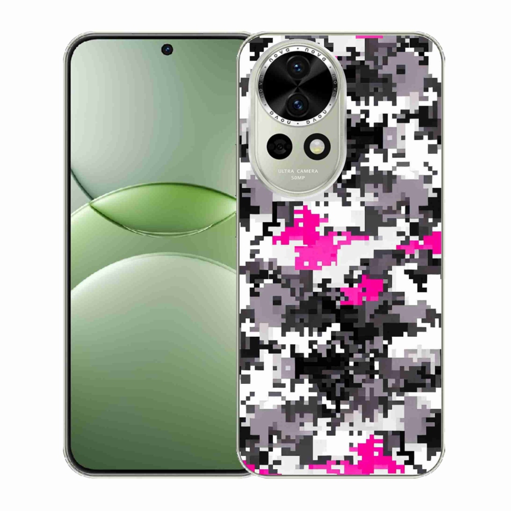 Gélový kryt mmCase na Huawei Nova 13 5G - maskáčový vzor 4