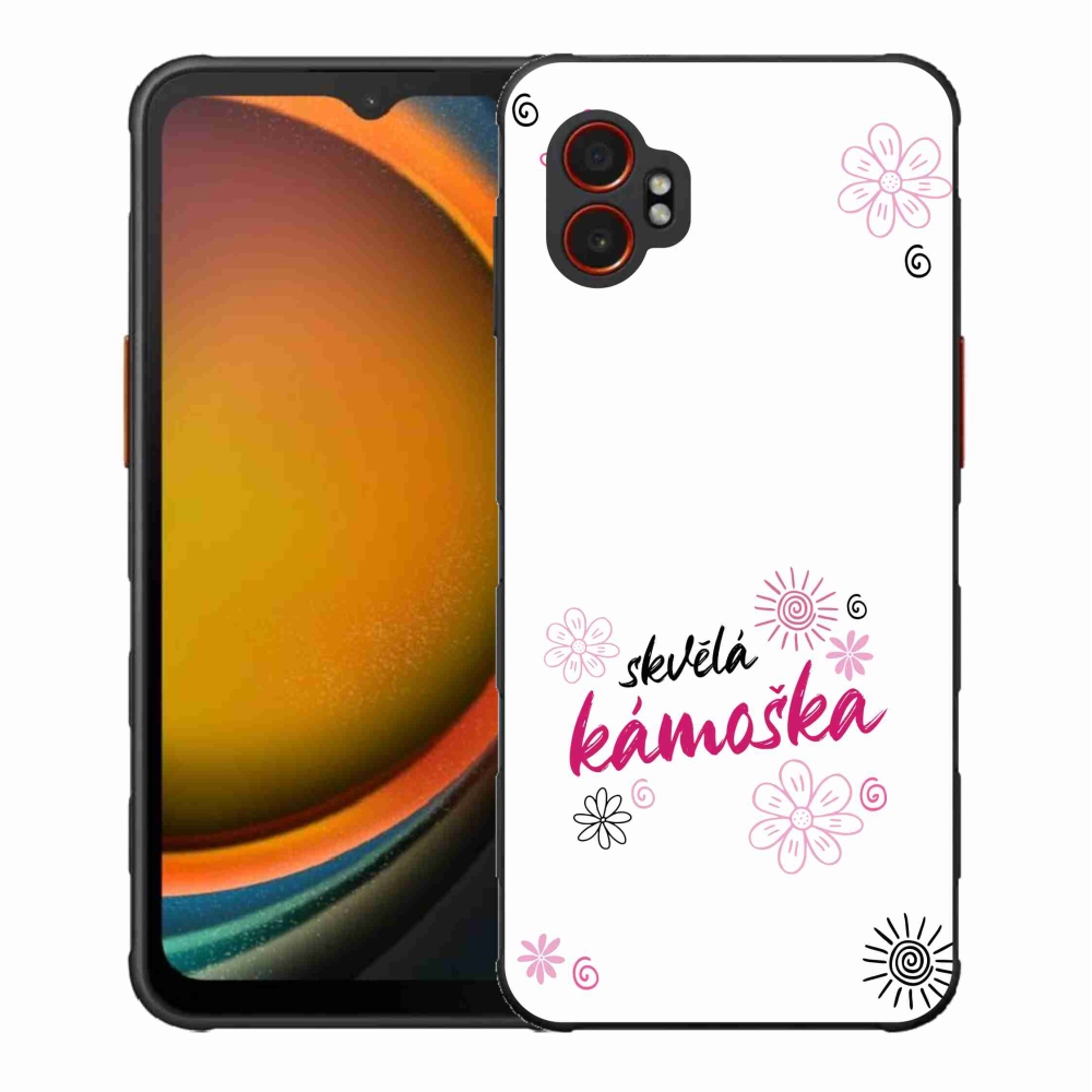 Gélový kryt mmCase na Samsung Galaxy Xcover 7 Pro - skvelá kamoška biele pozadie