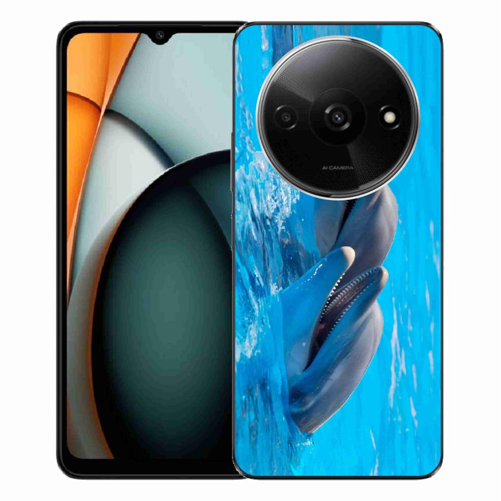 Gélový kryt mmCase na Xiaomi Redmi A3 - delfíny