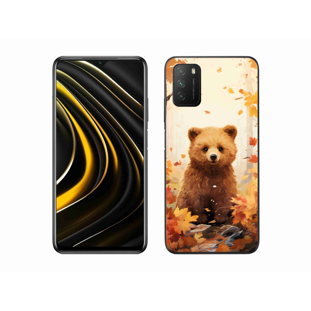 Gélový kryt mmCase na Xiaomi Poco M3 - medveď v lese