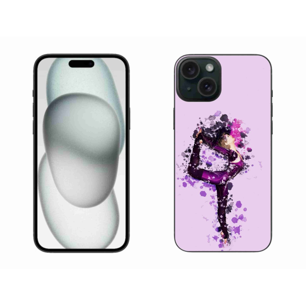 Gélový kryt mmCase na iPhone 15 Plus - baletka