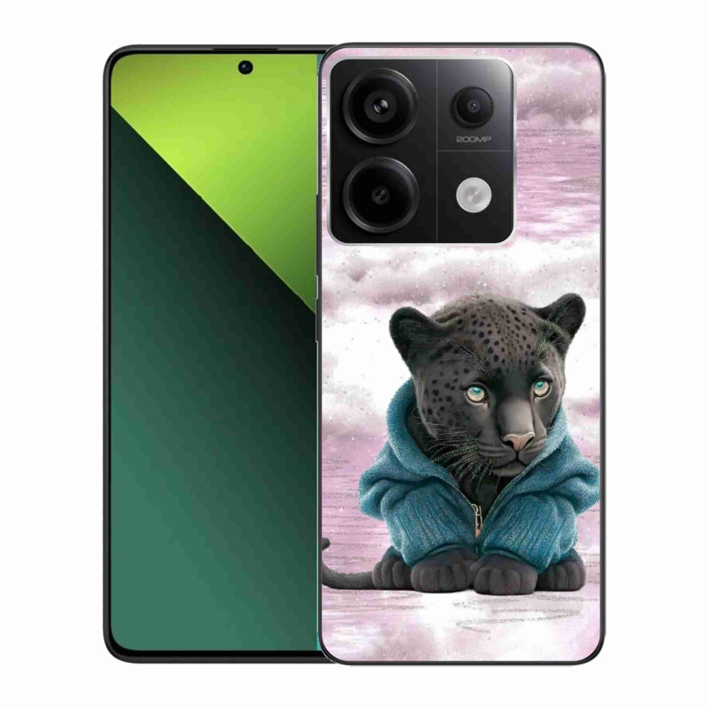 Gélový kryt mmCase na Xiaomi Redmi Note 13 Pro 5G/Poco X6 5G - čierny panter vo svetri