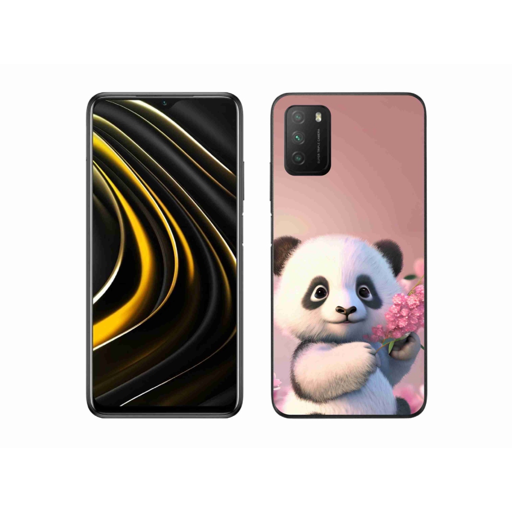 Gélový kryt mmCase na Xiaomi Poco M3 - roztomilá panda