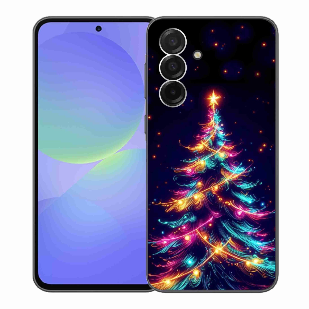 Gélový kryt mmCase na Samsung Galaxy A36 5G - neónový vianočný stromček