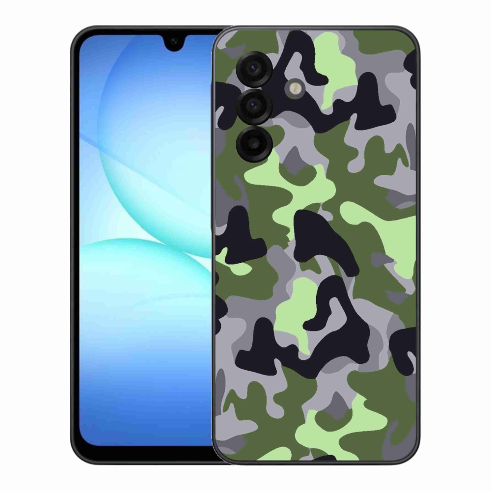 Gélový kryt mmCase na Samsung Galaxy A17 4G/5G - maskáčový vzor 7
