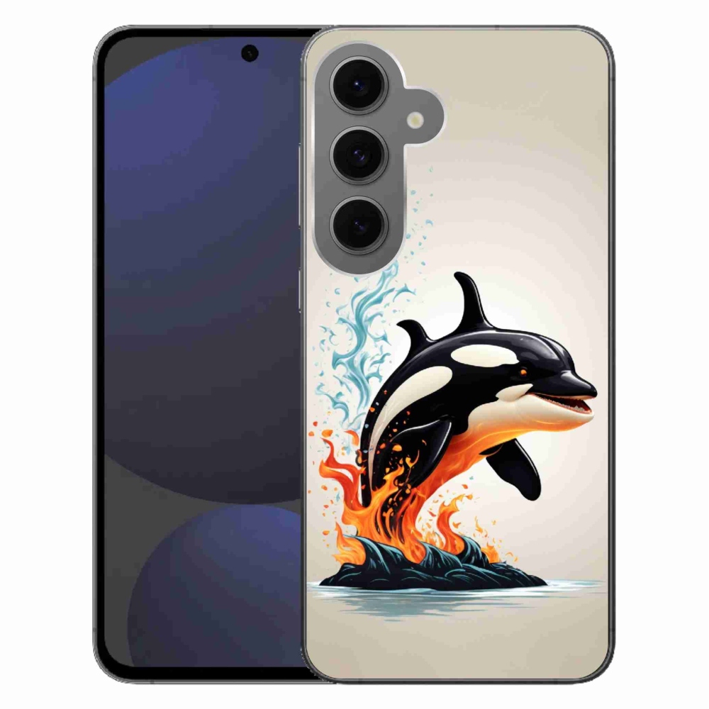 Gélový kryt mmCase na Samsung Galaxy S24 FE - kosatka