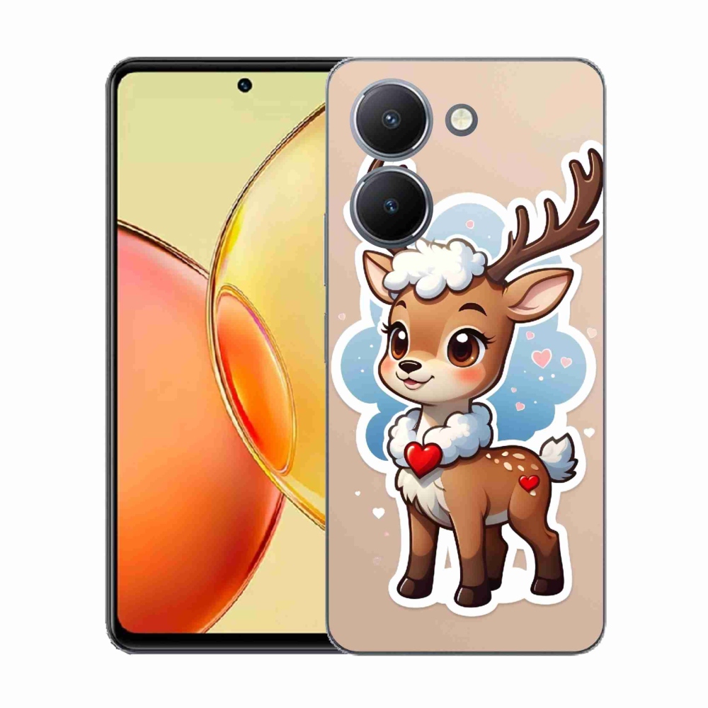 Gélový kryt mmCase na Vivo Y36 - kreslený sob