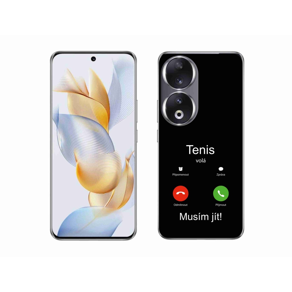 Gélový kryt mmCase na Honor 90 - tenis volá čierne pozadie