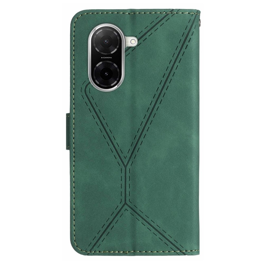 Linesy knižkové púzdro na Xiaomi Redmi A5 (171.7x77.8x8.3mm) - zelené