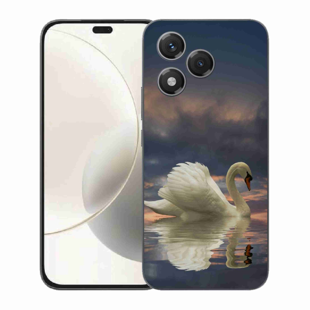 Gélový kryt mmCase na Honor 400 Lite - labuť
