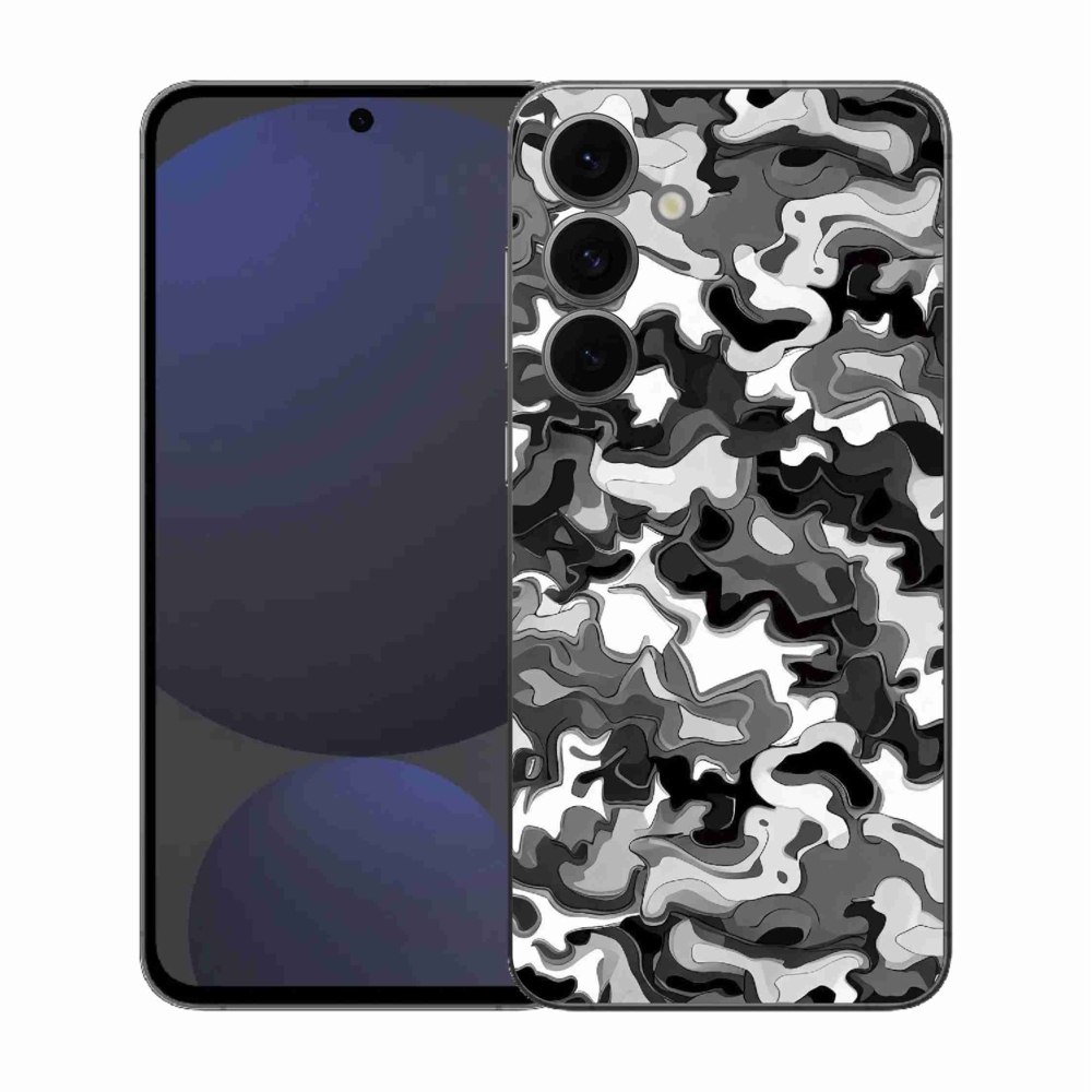 Gélový kryt mmCase na Samsung Galaxy S25 FE - maskáčový vzor 3