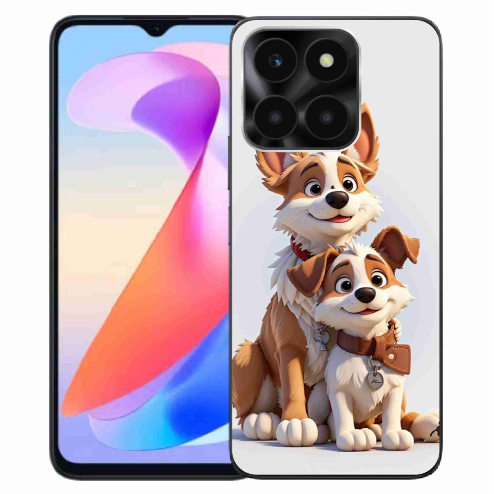 Gélový kryt mmCase na Honor X6a - kreslenie psy