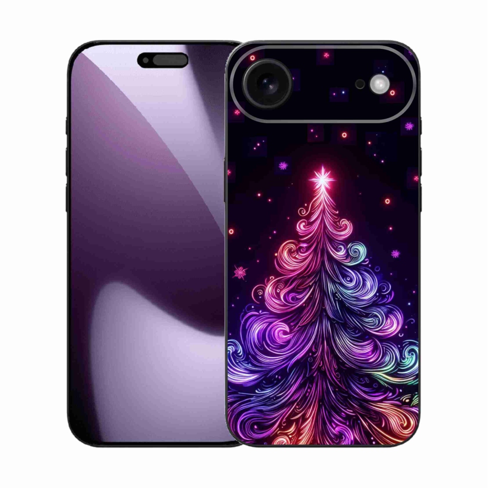 Gélový kryt mmCase na iPhone 17 Air - neónový vianočný stromček 1