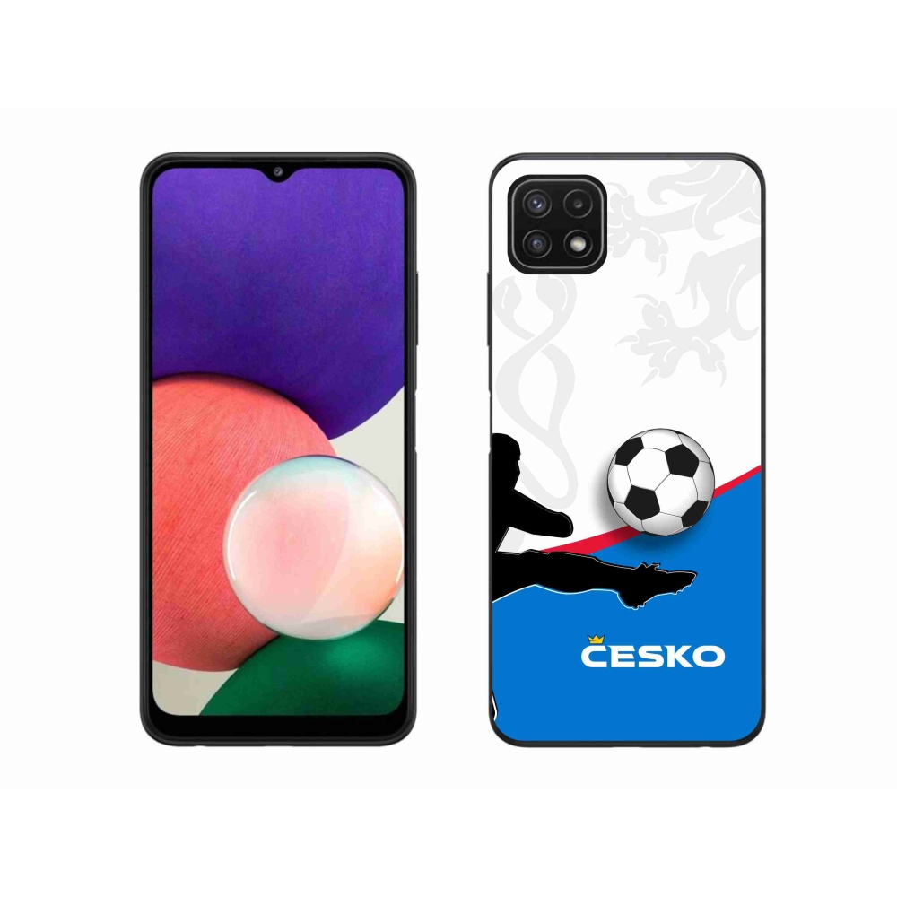 Gélový kryt mmCase na Samsung Galaxy A22 5G - futbal Česko 3