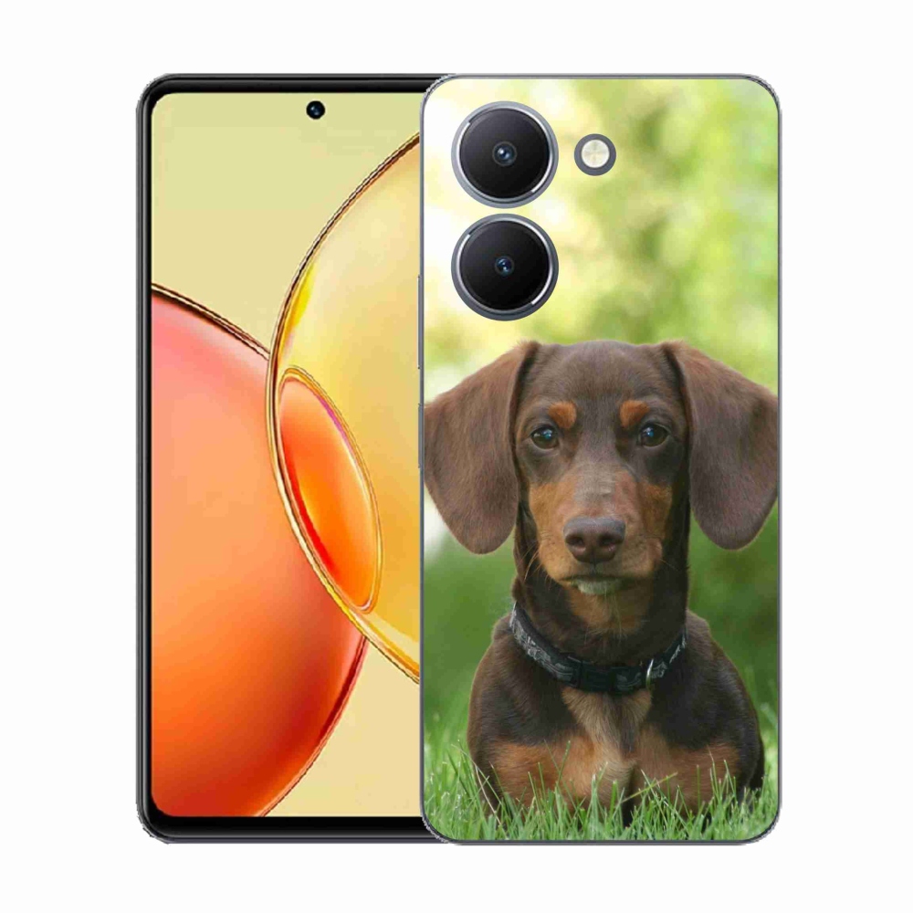Gélový kryt mmCase na Vivo Y36 - hnedý jazvečík