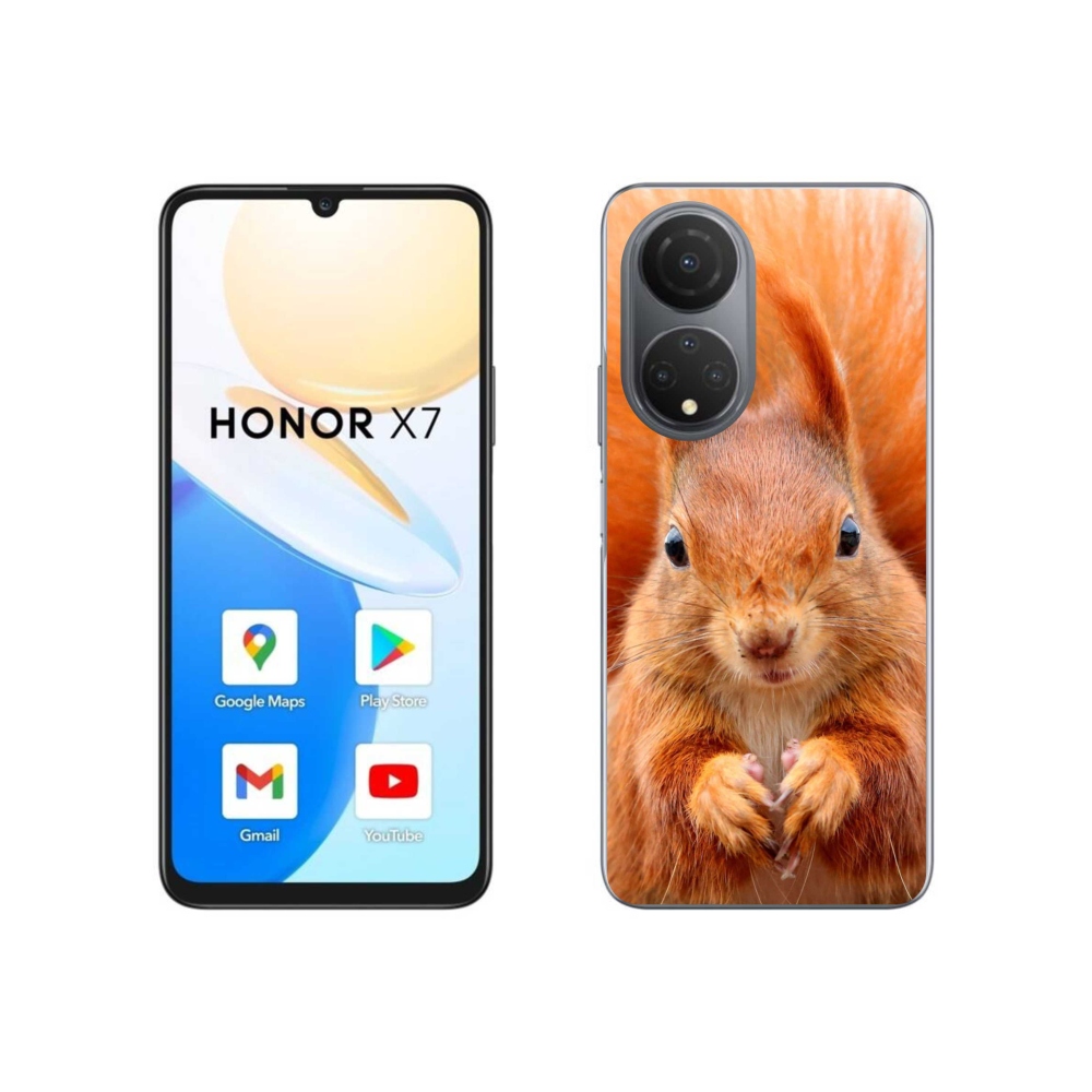 Gélový kryt mmCase na Honor X7 - veverička