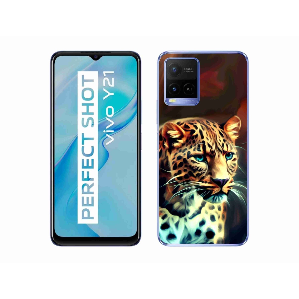 Gélový kryt mmCase na Vivo Y21/Y21s/Y33s - leopard