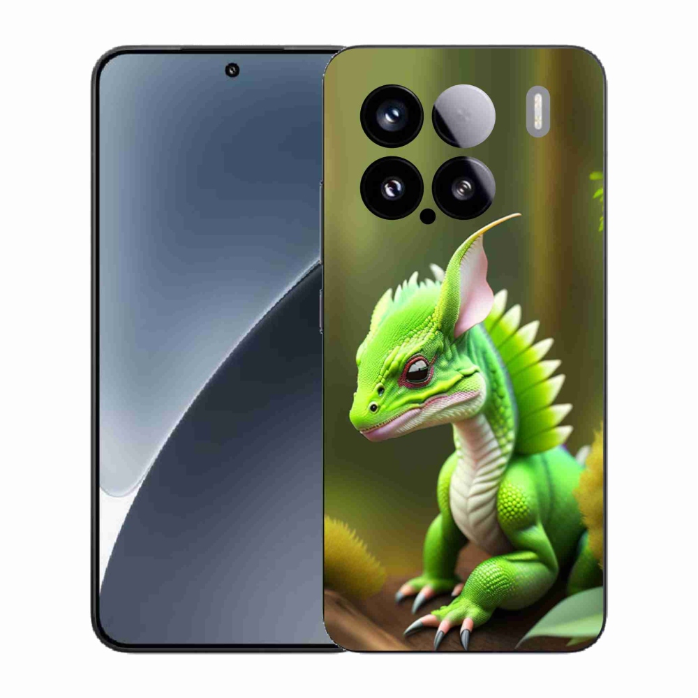 Gélový kryt mmCase na Xiaomi 15 - zelený dráčik
