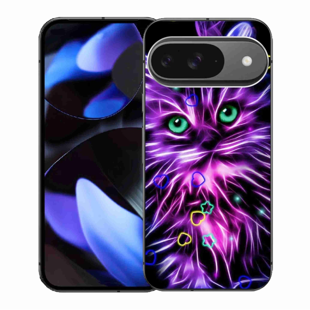 Gélový kryt mmCase na Google Pixel 9/9 Pro - abstraktná mačka