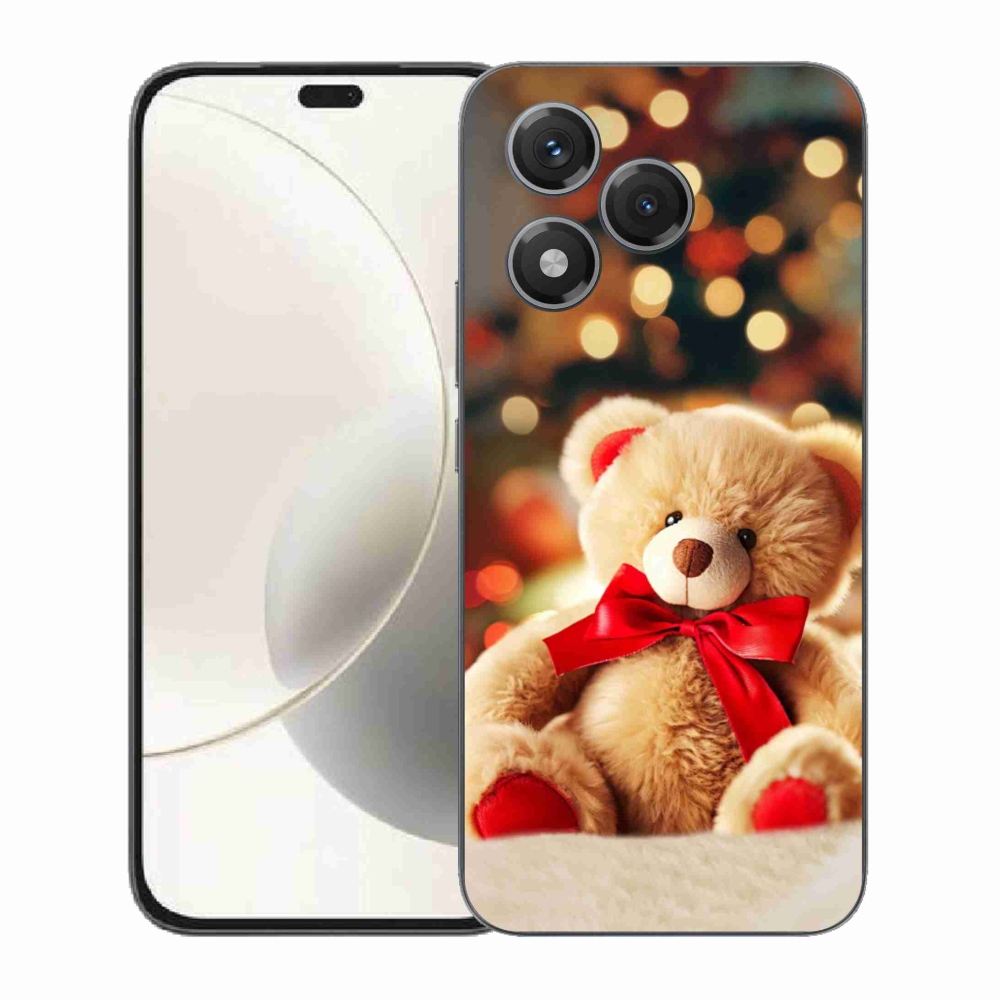 Gélový kryt mmCase na Honor 400 Lite - plyšový medvedík