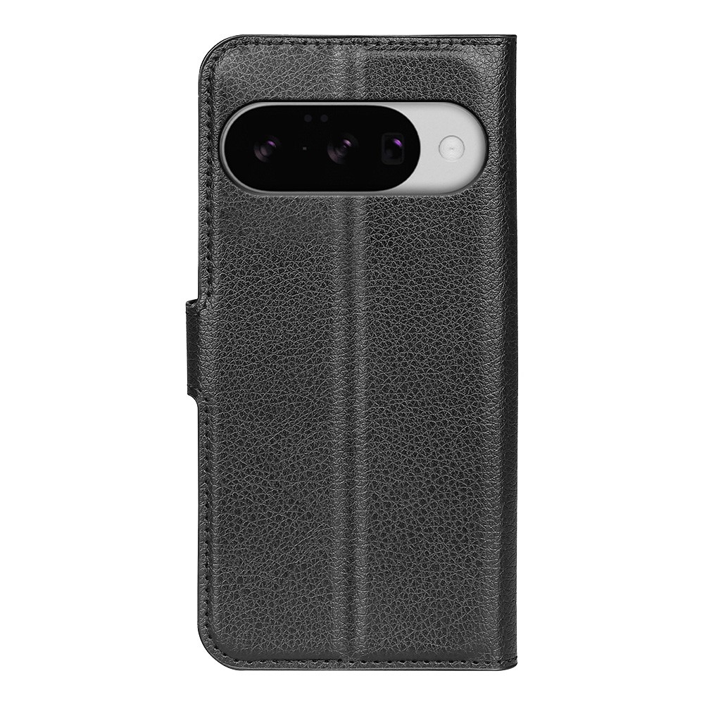 Litchi knižkové puzdro na Google Pixel 10 - čierne