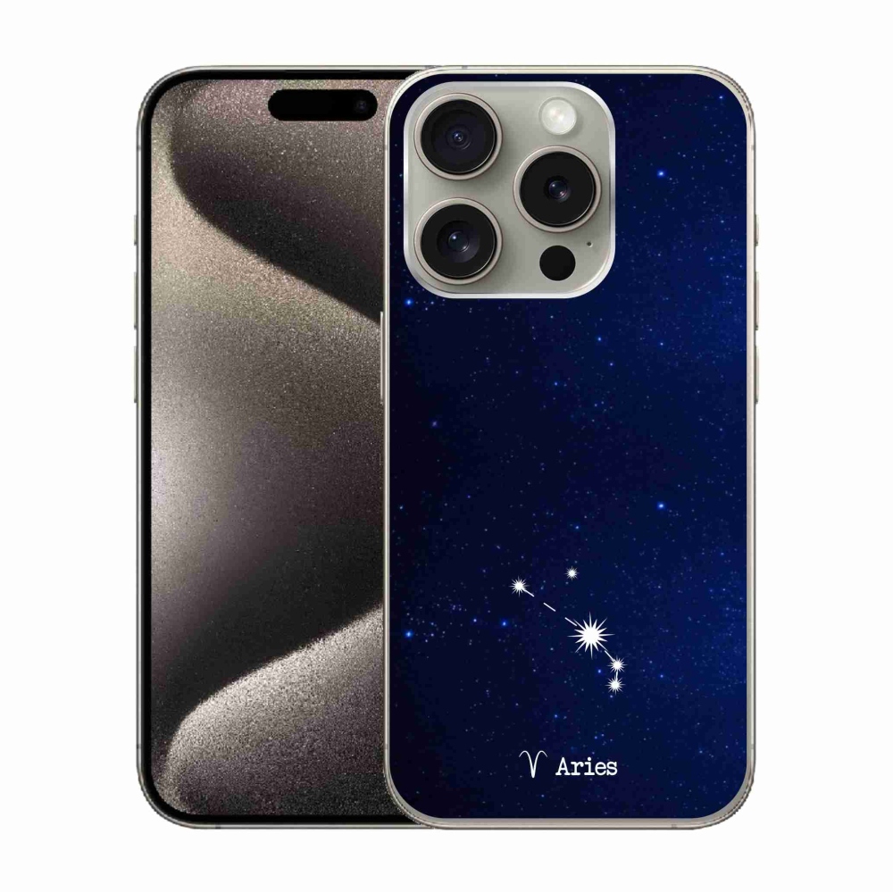 Gélový kryt mmCase na iPhone 15 Pro - súhvezdie Barana