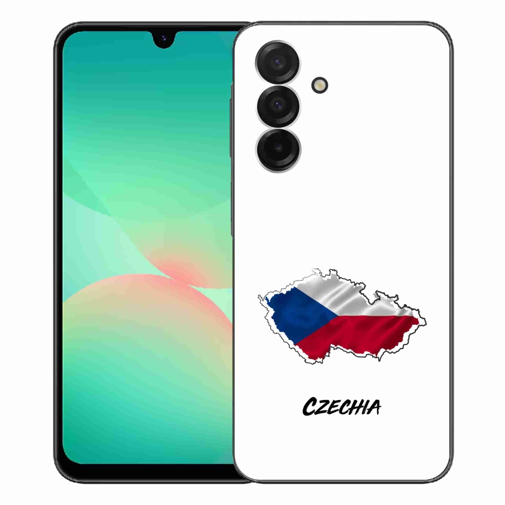 Gélový kryt mmCase na Samsung Galaxy A26 5G - Czechia biele pozadie