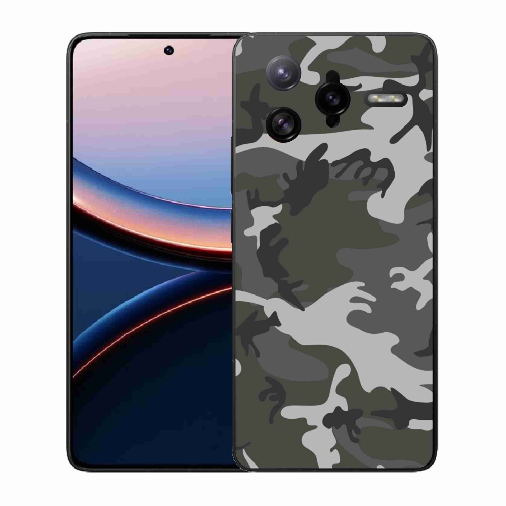 Gélový kryt mmCase na Xiaomi Poco F7 Ultra - maskáčový vzor