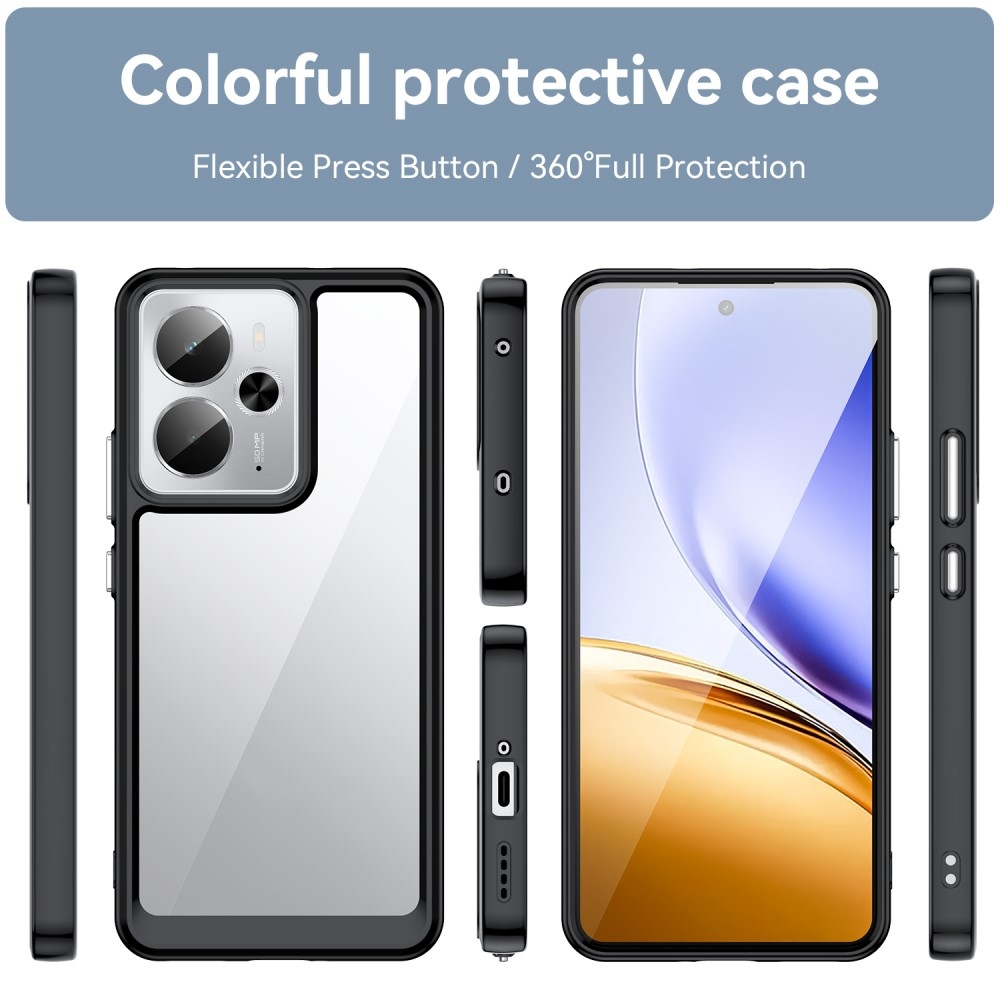 Gélový obal s pevným chrbtom na Realme 14 5G/14T 5G - čierny