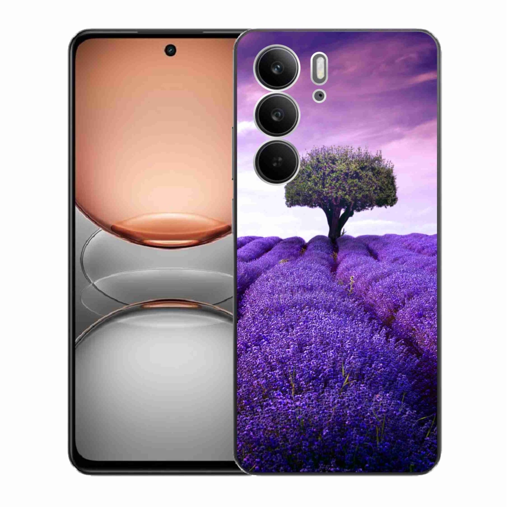 Gélový kryt mmCase na Realme C75 - levanduľová lúka