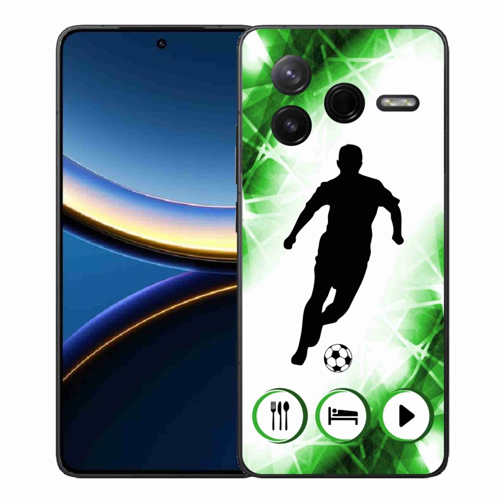 Gélový kryt mmCase na Xiaomi Poco F7 Pro - futbalista
