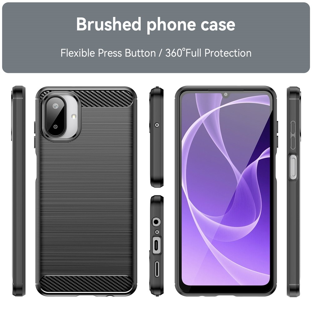 Carbon odolný gélový obal na Samsung Galaxy A07 4G - čierny