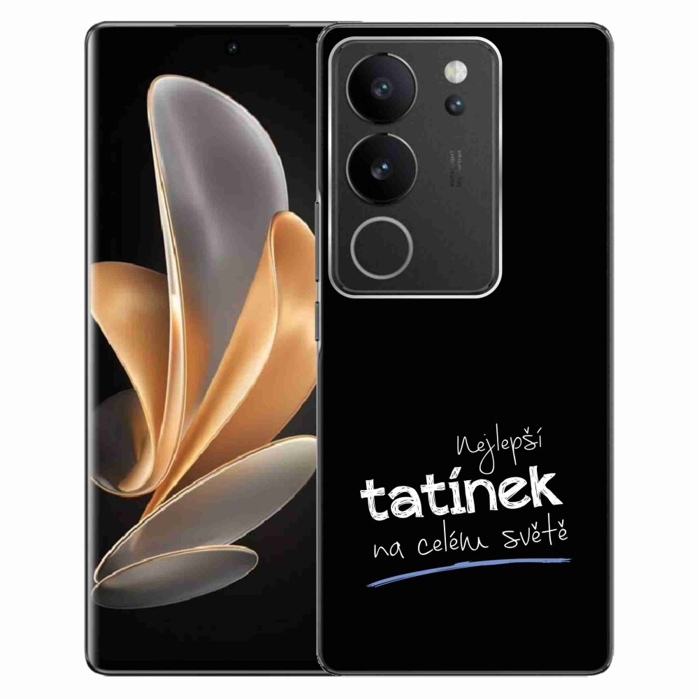Gélový kryt mmCase na Vivo V29 5G - najlepší otecko 4 čierne pozadie