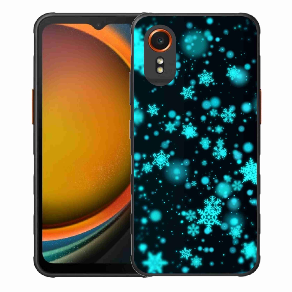 Gélový kryt mmCase na Samsung Galaxy Xcover 7 - snehové vločky 1