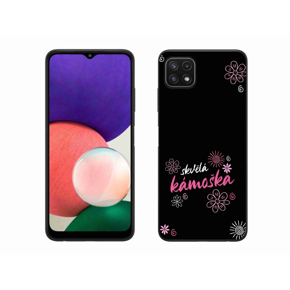 Gélový kryt mmCase na Samsung Galaxy A22 5G - skvelá kamoška čierne pozadie