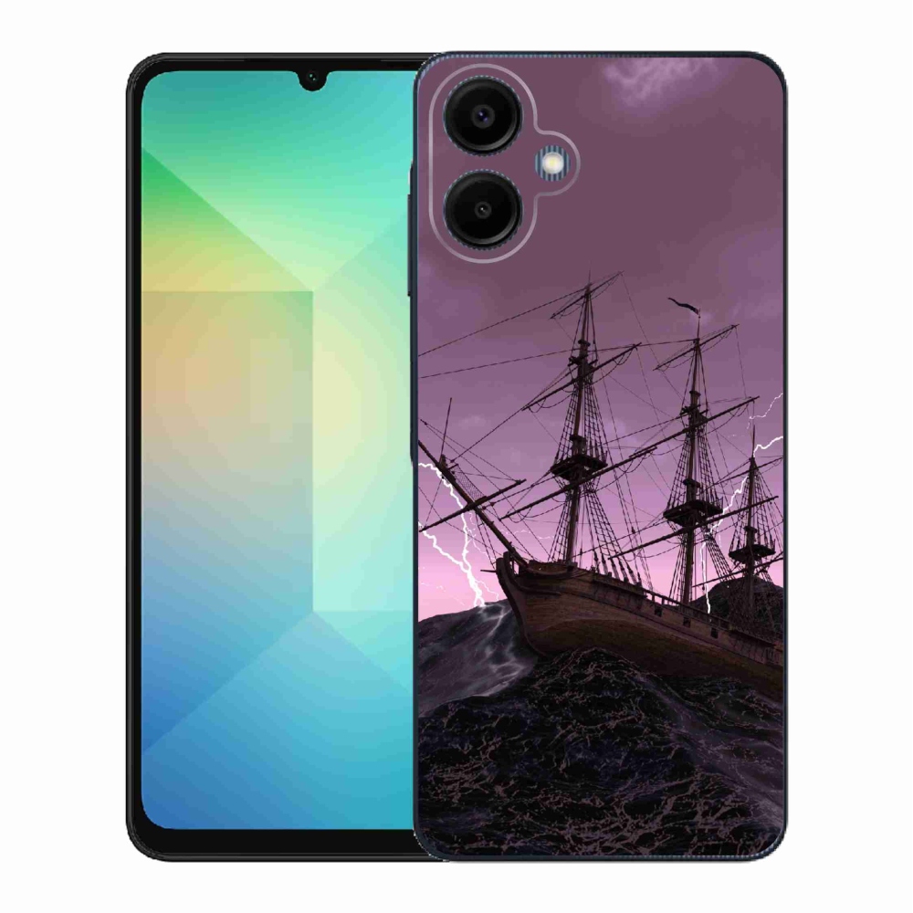 Gélový kryt mmCase na Samsung Galaxy A06 4G - loď v búrke
