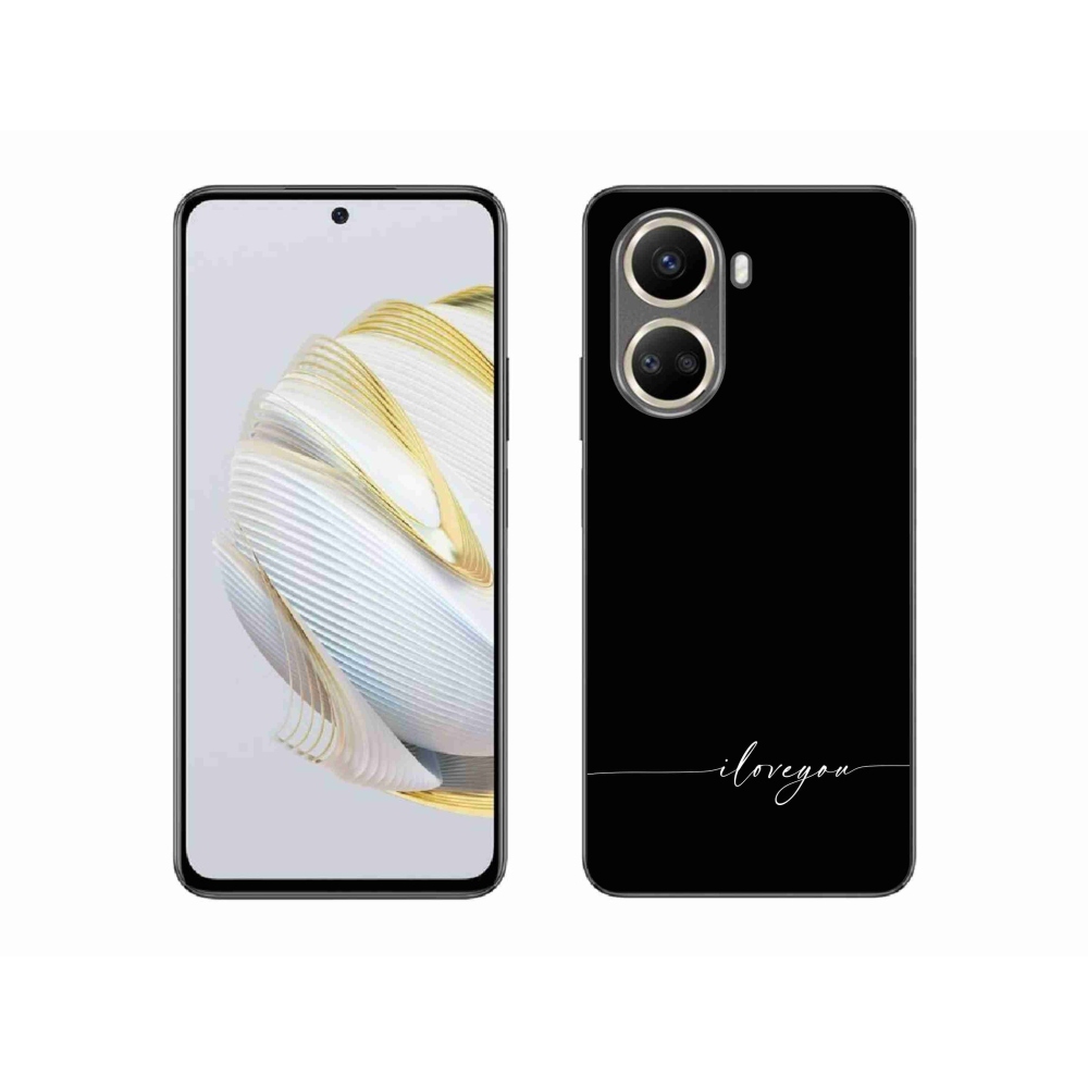 Gélový kryt mmCase na Huawei Nova 10 SE - I love you čierne pozadie