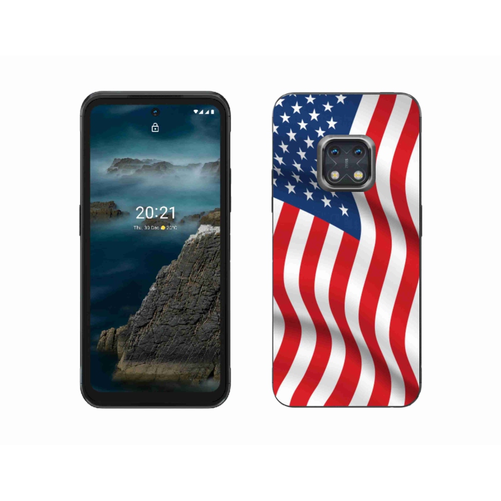 Gélový kryt mmCase na mobil Nokia XR20 - USA vlajka