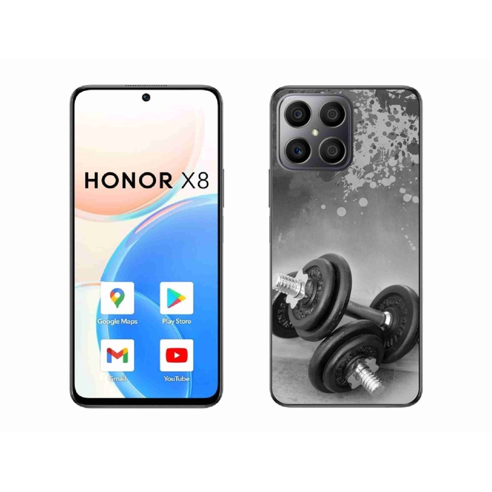 Gélový kryt mmCase na Honor X8 4G - činky 1