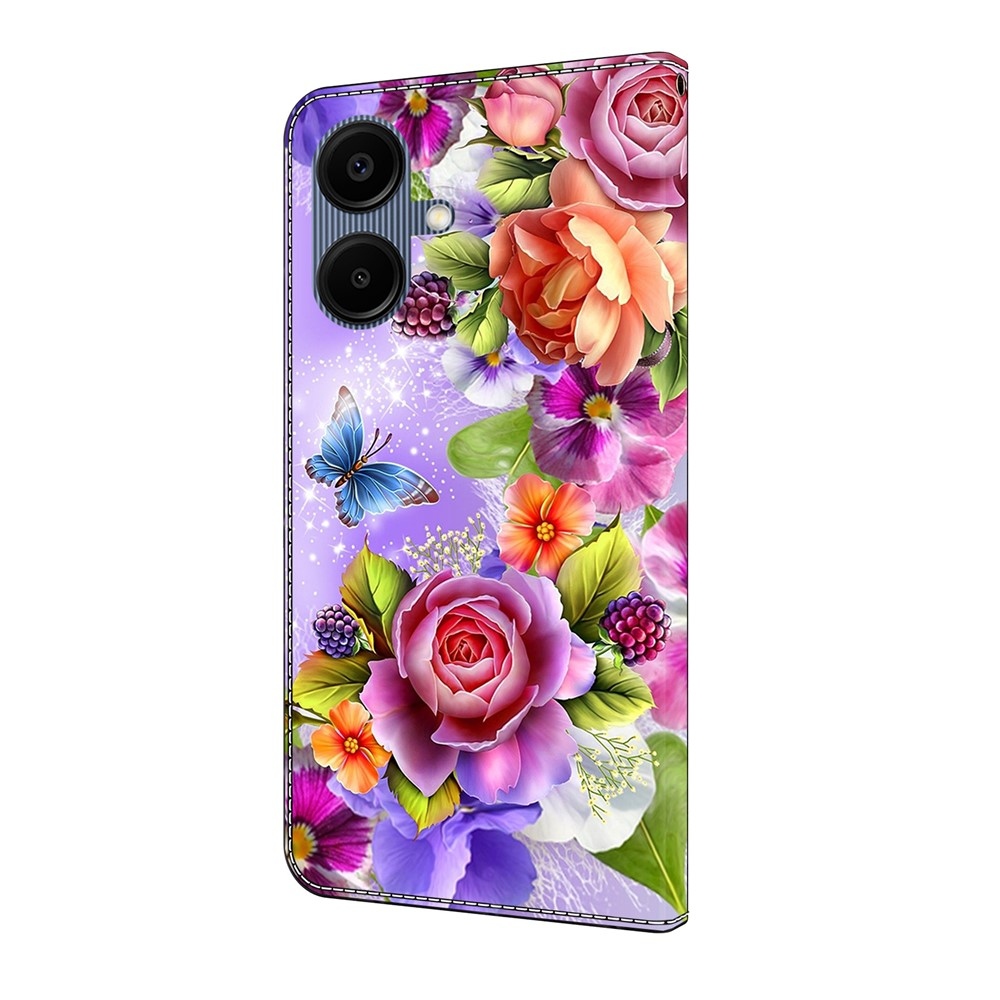 Smooth knižkové púzdro na Samsung Galaxy A07 4G - farebné kvety