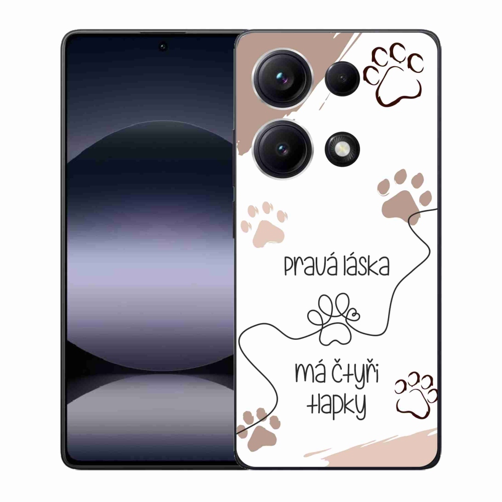 Gélový kryt mmCase na Xiaomi Redmi Note 14S - psí motív 1 biele pozadie