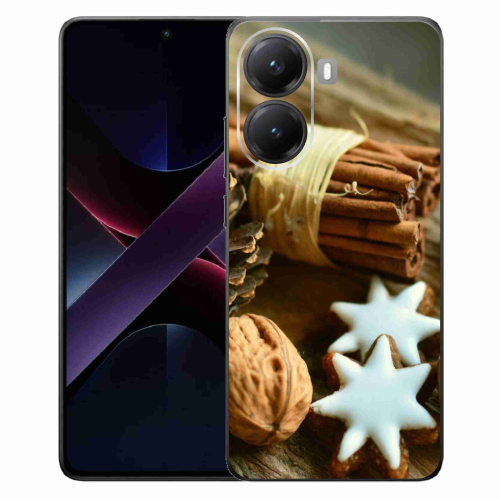 Gélový kryt mmCase na Xiaomi Poco X7 Pro 5G - škorica a perníčky