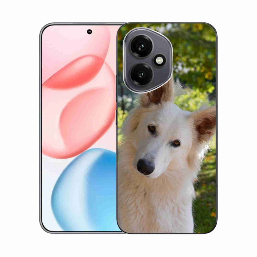 Gélový kryt mmCase na Honor 400 - biely švajčiarsky ovčiak 1